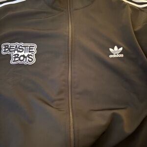adidas Black Lightweight Track Jacket with Beastie Boys logo